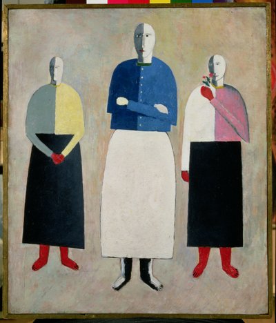 Three Little Girls by Kazimir Severinovich Malevich